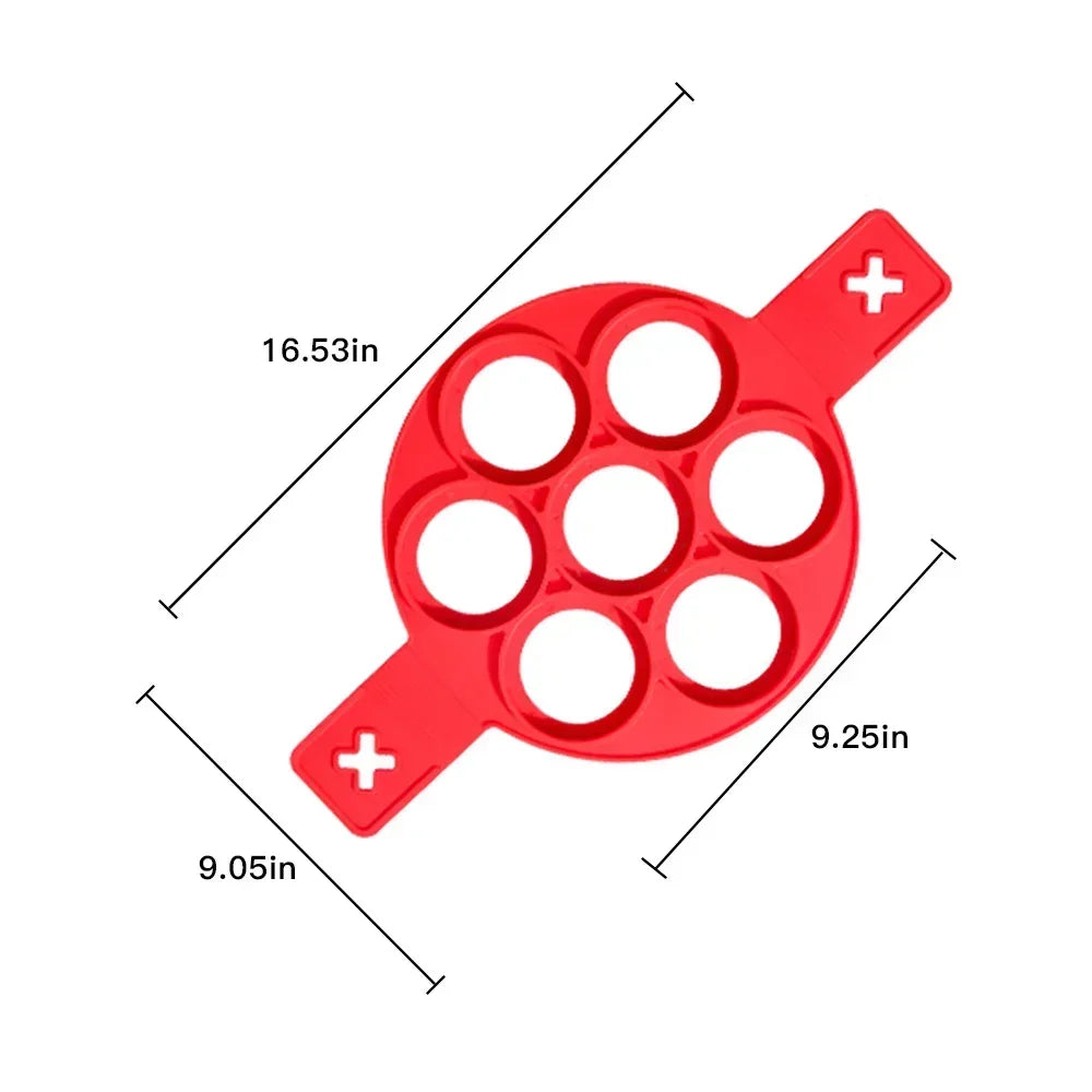 Egg Pancake Ring Non-Stick Pancake Machine Mold Silicone Egg Frying Pan Forming Machine Omelet Mold Kitchen Baking Accessories
