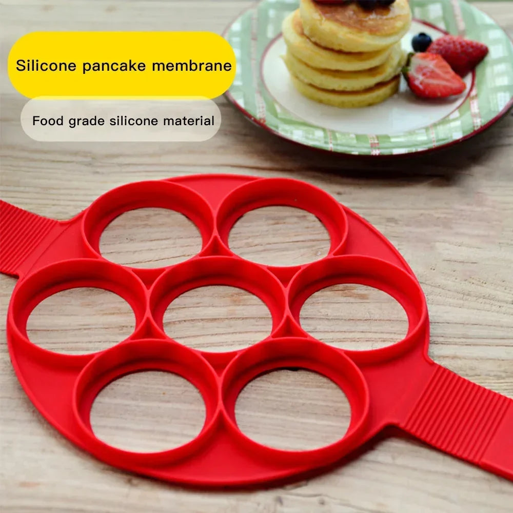 Egg Pancake Ring Non-Stick Pancake Machine Mold Silicone Egg Frying Pan Forming Machine Omelet Mold Kitchen Baking Accessories