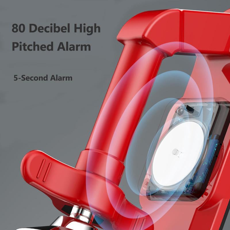 Portable Alarm Door Stopper with Loud 80Db Siren – Easy to Apply Personal Protection Women and Family anti Theft Adjustable Safety Security Jammer for Travel, Home, Dorm & Apartment