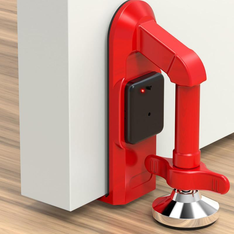 Portable Alarm Door Stopper with Loud 80Db Siren – Easy to Apply Personal Protection Women and Family anti Theft Adjustable Safety Security Jammer for Travel, Home, Dorm & Apartment