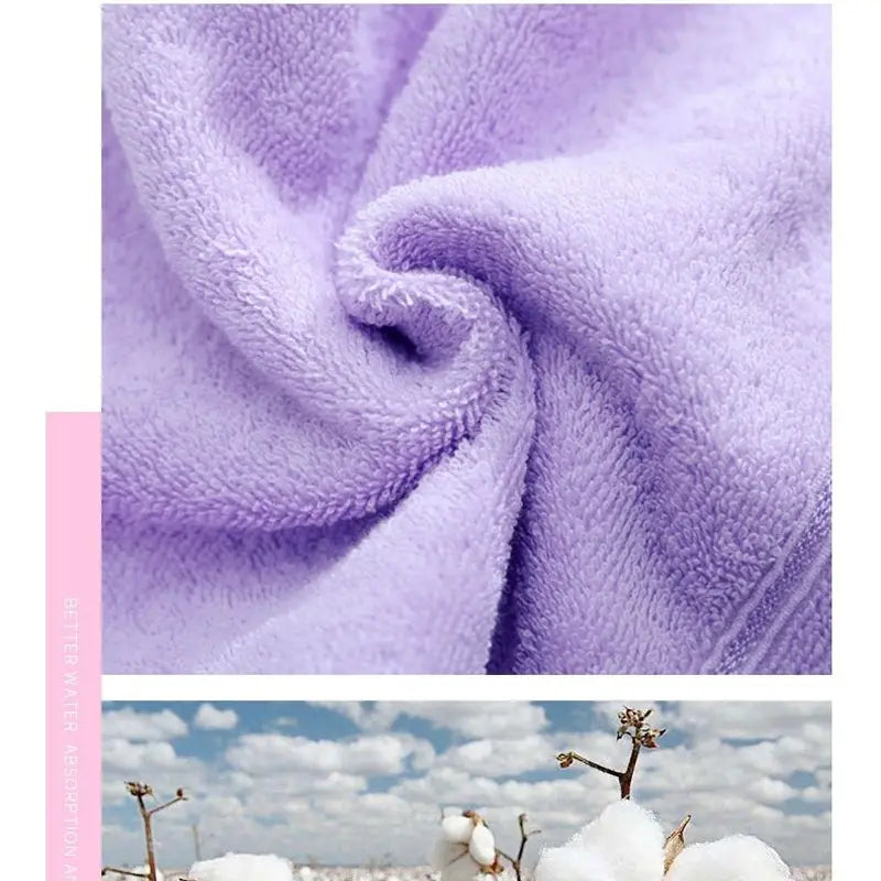 Cotton Fingertip Towels with Cartoon Fruit Embroidery